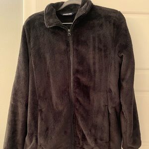 Lands’ End Zip Up Fleece Size M